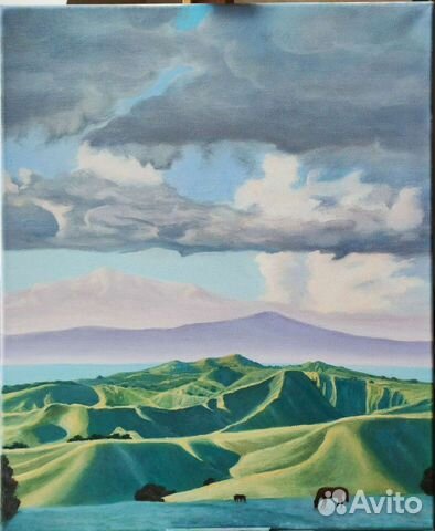 Картина маслом на холсте, 38х46см