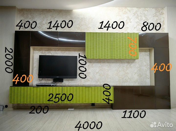 Стенка в гостиную бу