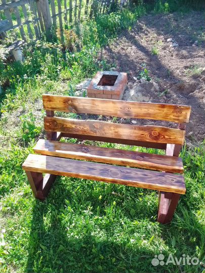 Скамейка садовая деревянная