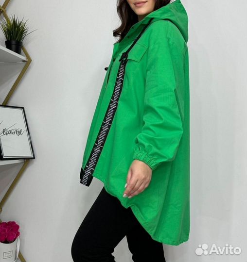 Стильные джинсовки оверсайз польша Barbara до62р