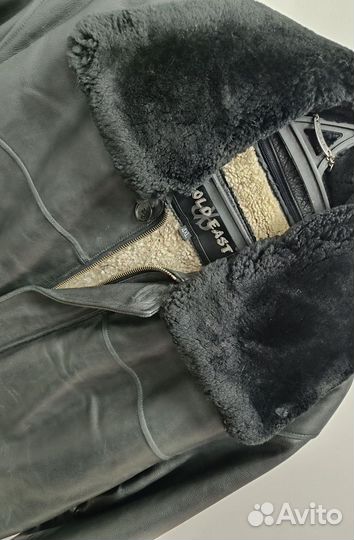 Куртка д натуральная кожа натуральный мех