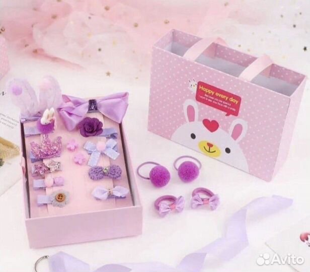 Набор резинок для волос детские 18 штук