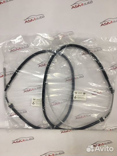 Трос ручника VW Polo 10- Skoda Rapid