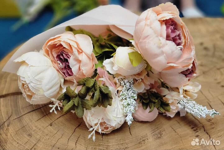 Букет цветов / искусственный пион