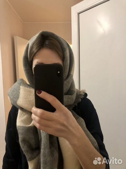 Теплый зимний платок/шарф mango