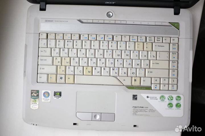 Ноутбук Acer aspire 5520G (на запчасти) без жд