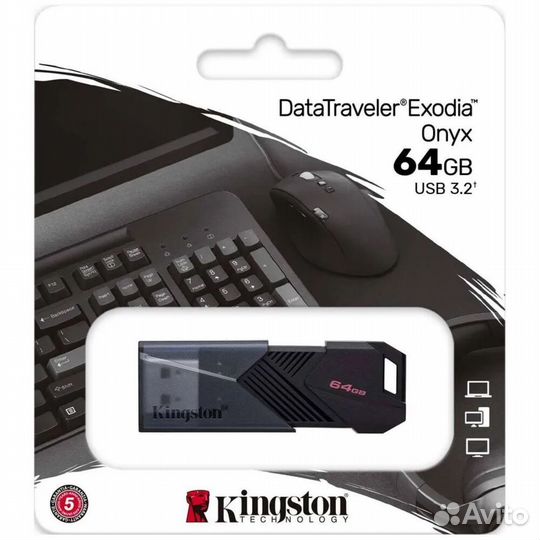 USB Flash накопитель 64GB Kingston #375652