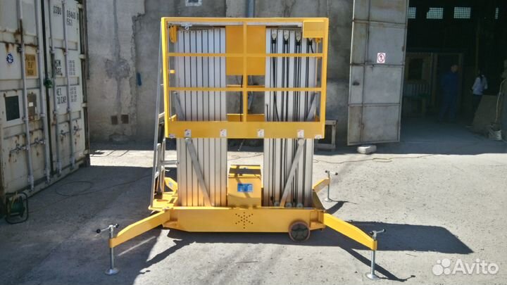 Подъемник телескопический мачтовый 200кг 10м 220В