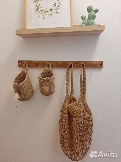 Авоськи из джута ручной работы