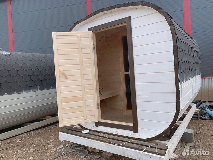 Баня-бочка квадро с доставкой