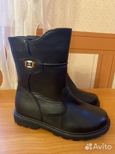 Сапожки зимние р.33.Натуральный мех, кожа. Новые