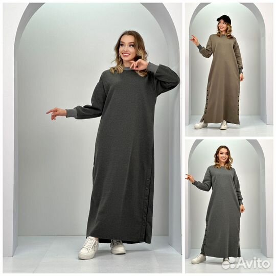 Зимнее платье с начесом