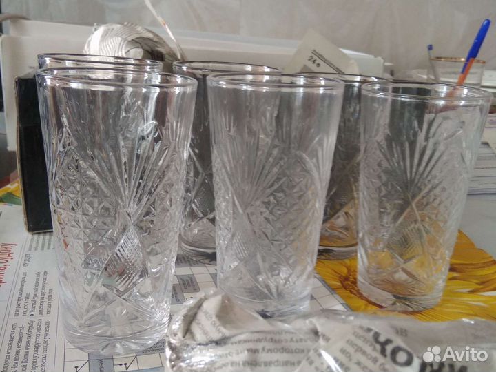 Хрустальные стаканы СССР