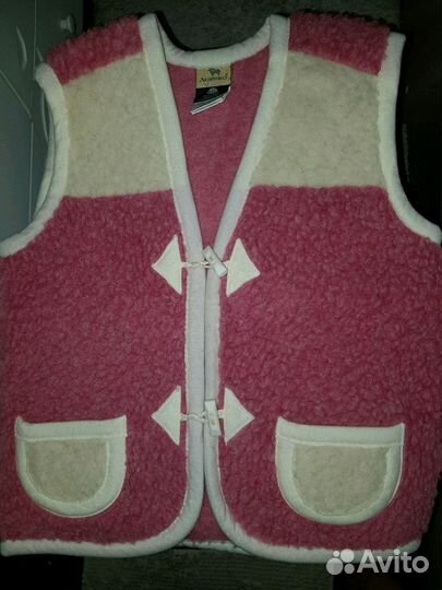Жилетка из овчины детская