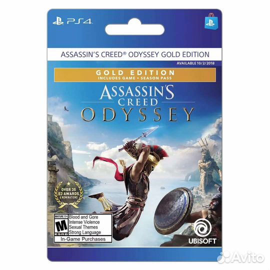 PS4 Assassin's Creed Одиссея gold edition (цифра)