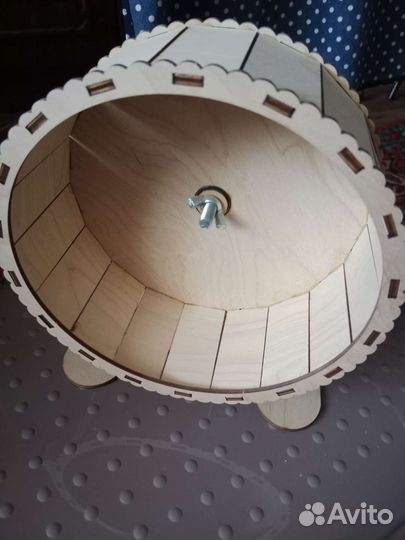 Колесо для грызунов деревянное