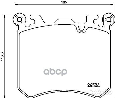 Колодки торм.пер. P06077 Brembo