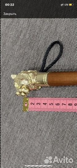 Ложка для обуви (латунь, Голова льва)