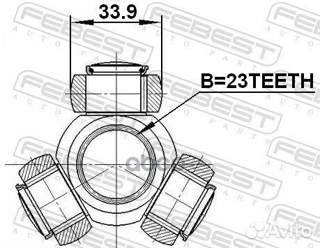 Трипоид ford focus 98-08/C-MAX 03-07 23X39,9