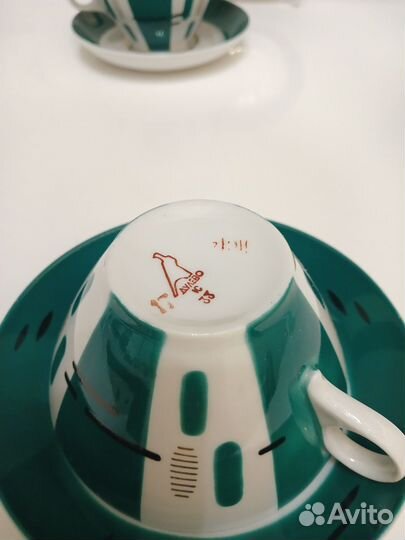 Чашка с блюдцем СССР Дулево