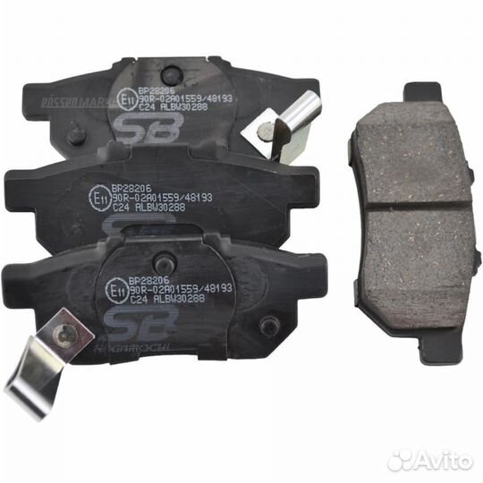 SB nagamochi BP28206 Колодки тормозные дисковые за