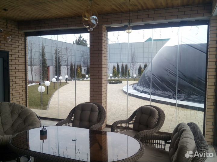 Безрамное остекление / Остекление балконов