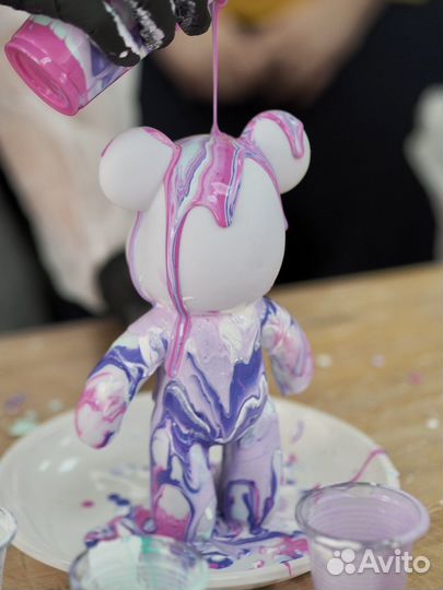 Мастер-класс мишки fluid ART