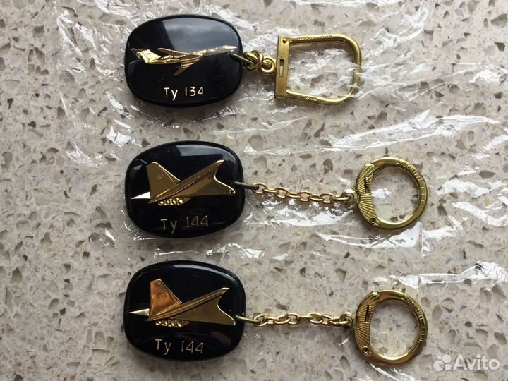 Брелоки Авиаэкспорт Авиация Т У 144 СССР Новые