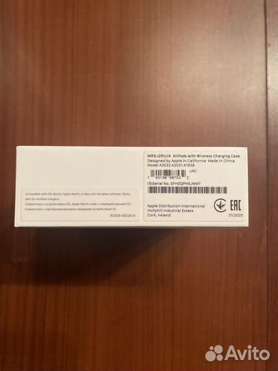 AirPods 2 with Wireless Charging Case (оригинал)