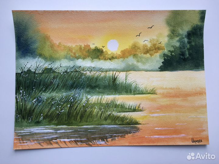 Картина акварелью 