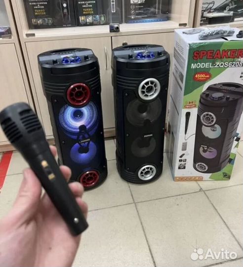 Мощная большая колонка ZQS-6208 ZQS6201(60см)