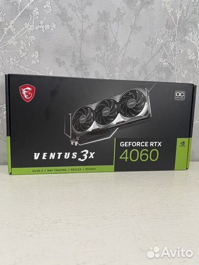 Видекарта msi geforce rtx 4060 ventus 3x 8gb oc