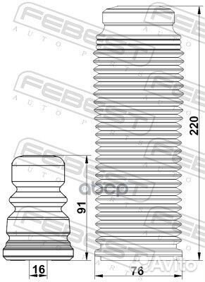 Отбойник+пыльник (комплект) (на 2 амортизатора)