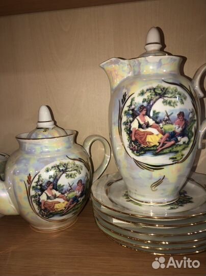 Сервис чайный+кофейный, Дулево