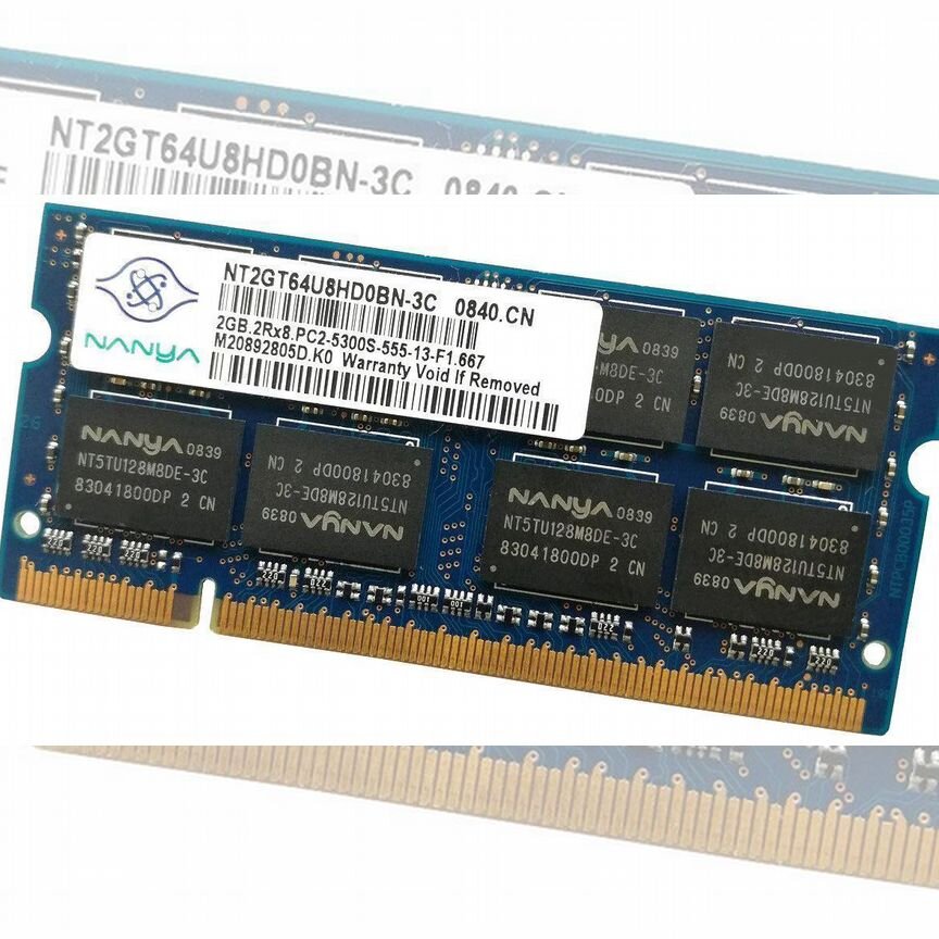 [NT2GT64U8HD0BN-3C] Оперативная Память Nanya Nt2gt64u8hd0bn-3c