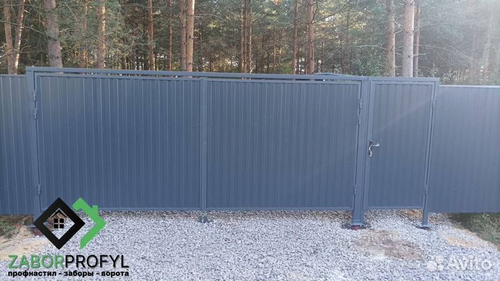 Заборы из профнастила под ключ
