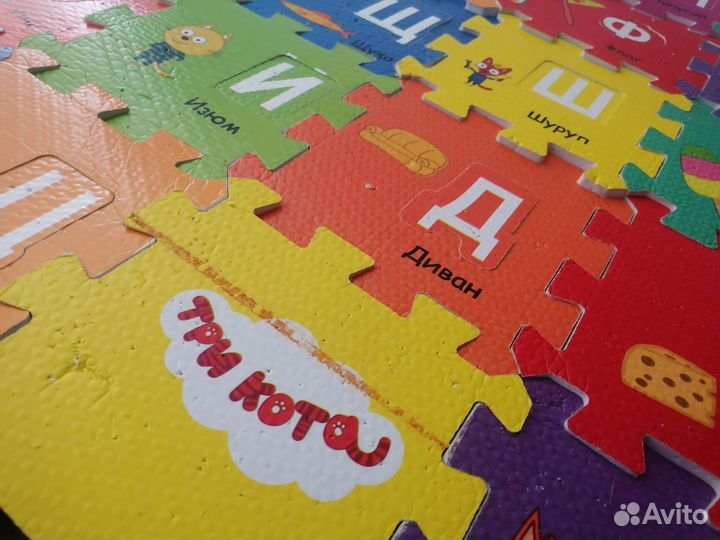 Детский коврик пазл 125*93 см