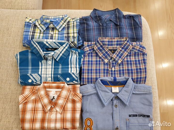Рубашки для мальчика 98-104-128 разные