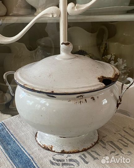 Эмалированная посуда старинная