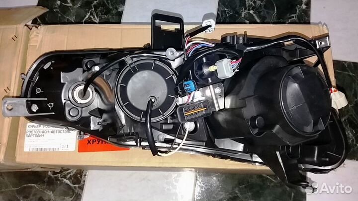 Комплект фар Lancer X под ксенон, D2S, линза