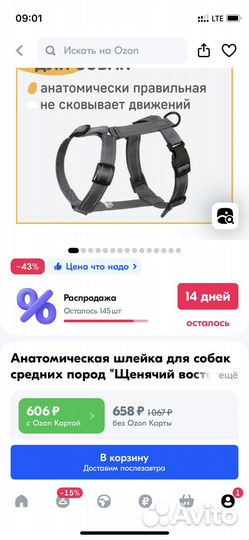 Шлейка для собаки