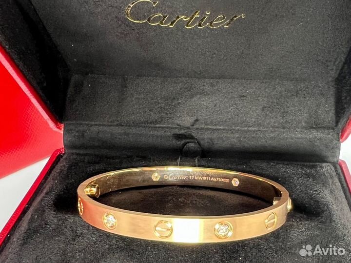 Золотой браслет Cartier