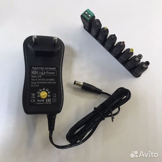 Блок питания lp-80 3-12 v, 3000 mAh, 8 коннектор