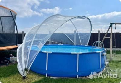 PT450-B и G Pool Tent 4,5м до 366х122 серый. синий