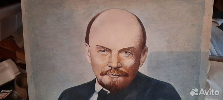Портрет Ленина.Советская живопись маслом