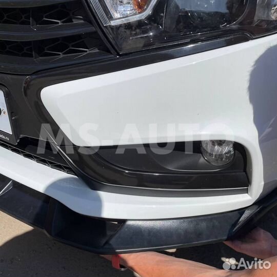 Губа на бампер веста тюнинг