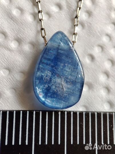Кианит подвеска на цепочке
