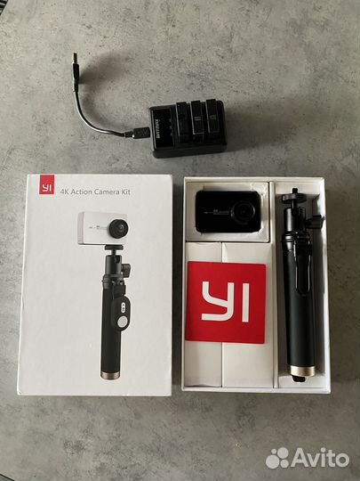 Экшн камера xiaomi yi 4k action camera kit