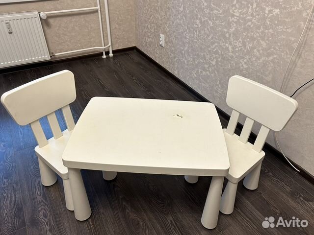 Детский стол и стул IKEA маммут купить в Санкт-Петербурге | Личные вещи ...