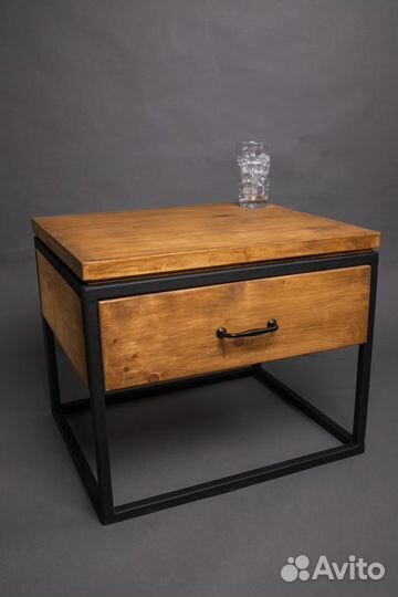 Прикроватный столик Loft / тумба столик лофт